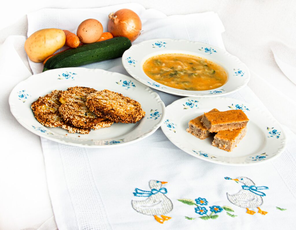 assiette repas légumes